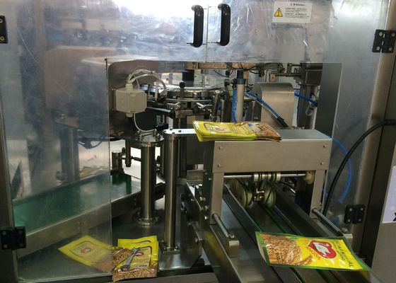 Zak 1000 ml Rotary Packing Machine 5KW Rotary Stand Up Pouch Packing Machine